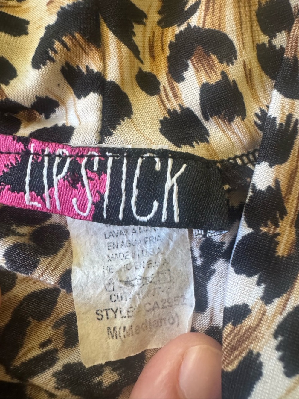 Leopard Print Sleeveless Crop Top - Brown/Black - Picture 2 of 2